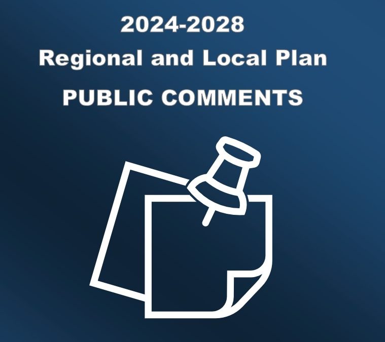 2024 Regional and Local Plan Public Comment Is Now Closed